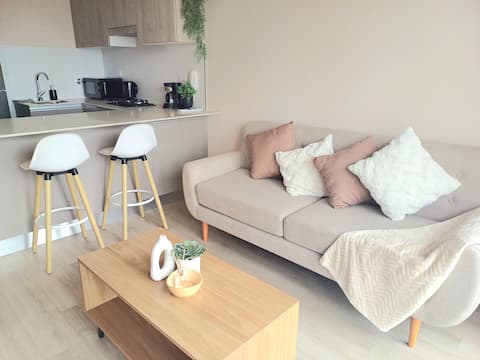 Spacious and cute dpto
Kingsize bed
garage included