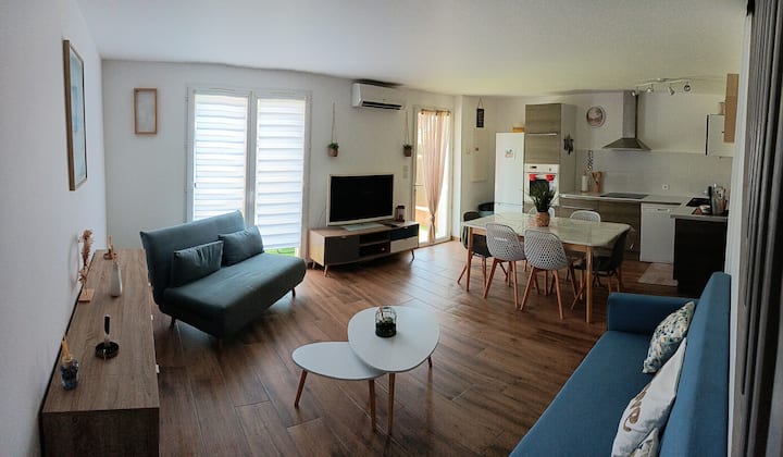 Charmante Villa En Bord De Mer Et Jardin Privatif - Torreilles