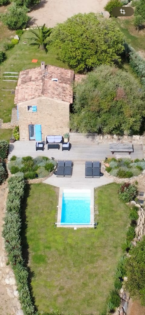 Bergerie Alivettu in Corsica with heated pool