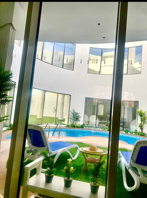 Modern villa with a swimming pool