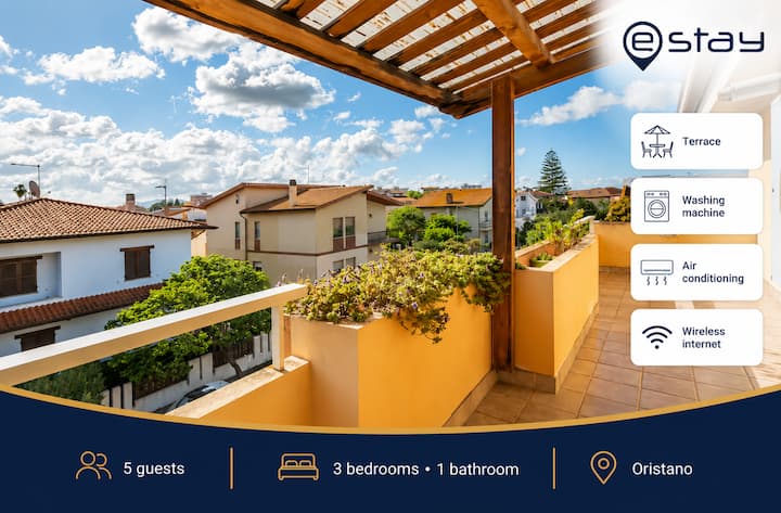 Estay - Iris Apartment - Aircon + Wifi - Oristano