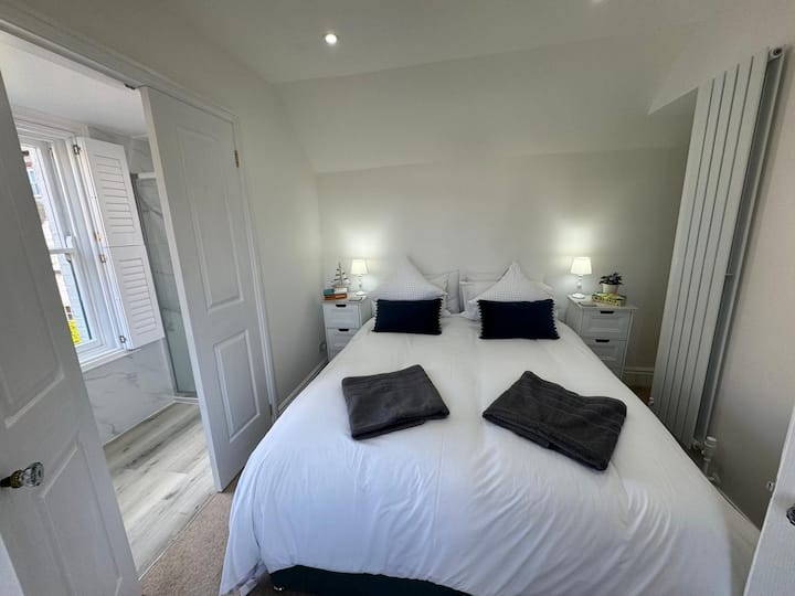 Bedroom 1 on the first floor with en suite shower room.