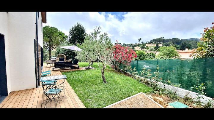 Villa ÉVasion D’azur, Climatisée Avec Jardin, Spa - Cannes