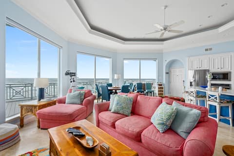 Successful Airbnb property: Beachfront Home, Stairs to Sand, Magical Views in Galveston
