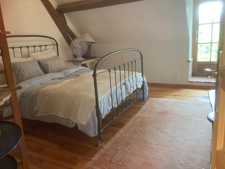 Светла стая с двойно легло king size и балкон на Джулиет