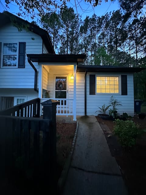 Family house near lake
