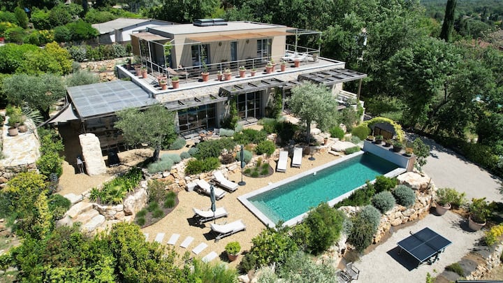 Villa Luxe Au Coeur Du Village,piscine,sauna,clim - Valbonne