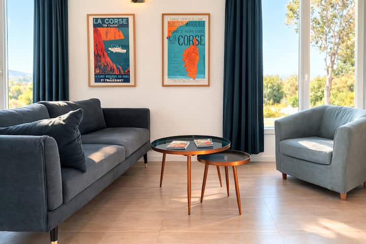 Villa Neuve - Vue Mer & Montagne - Proche Calvi - Calenzana