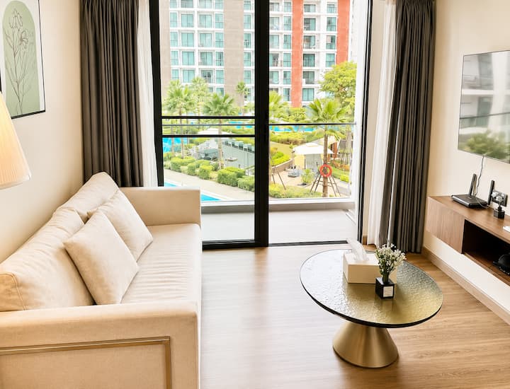 Pool View/Large Terrace/Near Central Festival/Big 2 Bed 2 Bath/Fully Equipped Kitchen 6195/2…