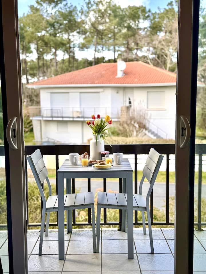 Studio Tout éQuipé – Balcon – Plage à 10 Min - Mimizan