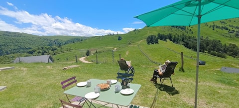 Exceptional view at the top of the mountains