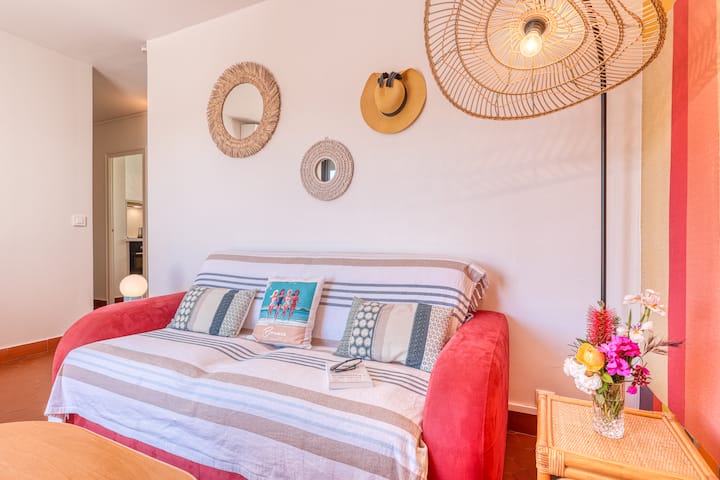 Vue Mer & Plage Directe, Terrasse, Clim + Parking - Le Lavandou