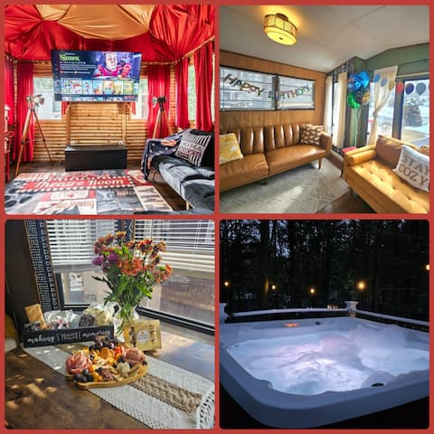 Private Cinema | Hot Tub | Firepit | Lake Access