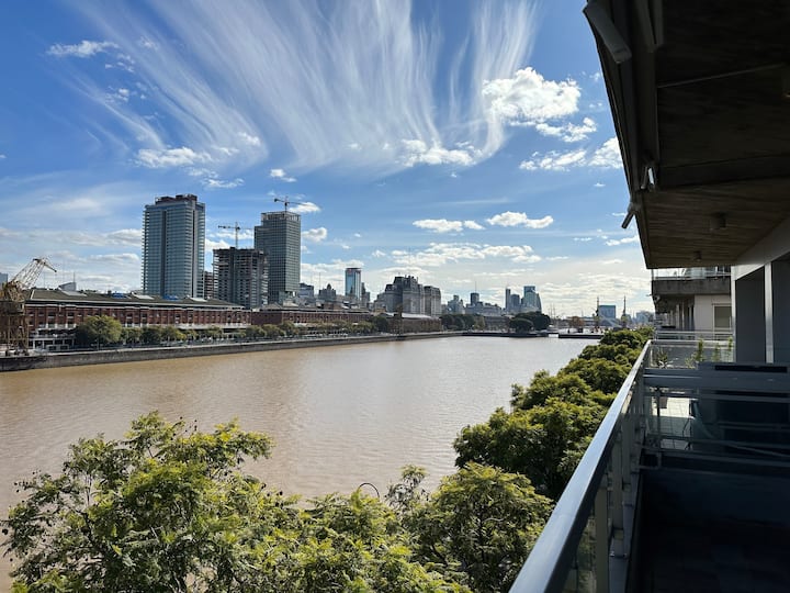 Departamento de 1 dormitorio con vista en Puerto Madero