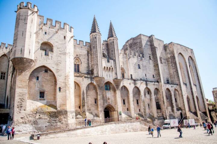 Avignon, le Palais des Papes à 30 minutes.