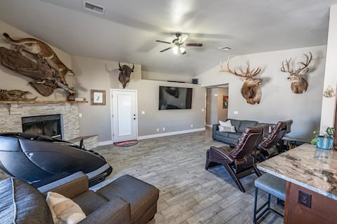 Relax & Entertain | 80” TV Massage Chair, Patio TV