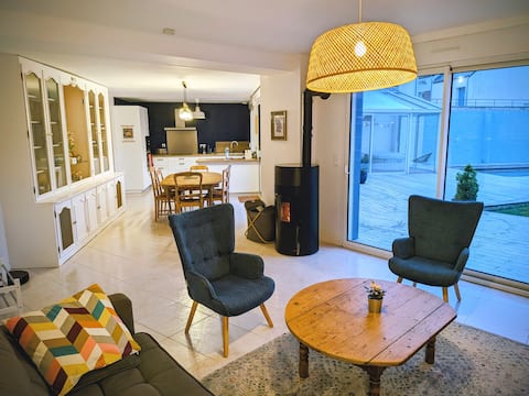 Ty glaz- Secured heated pool - 700 m from beach