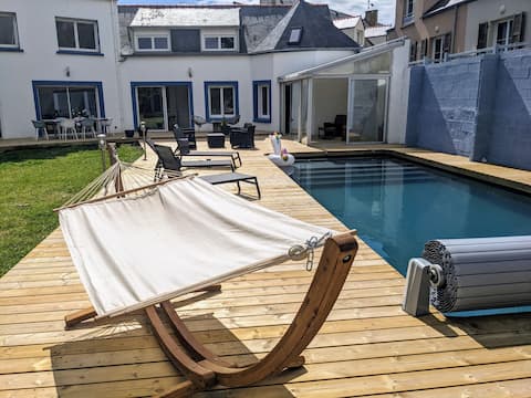 Ty glaz- Secured heated pool - 700 m from beach