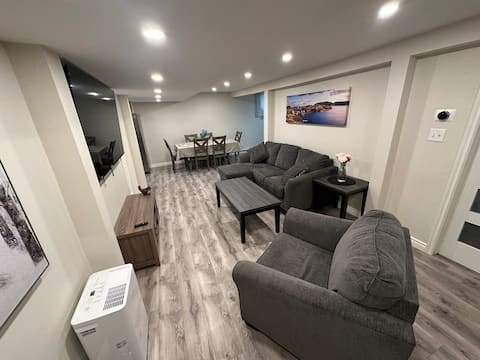 Popular Airbnb listing: Spacious Basement Suite | 2 Beds in Old Churchill Park