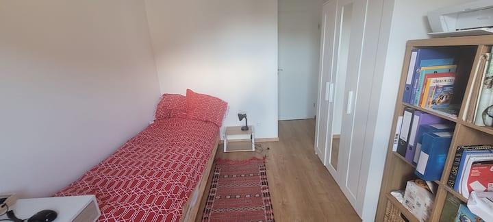 спална соба со единечен или двоен кревет 