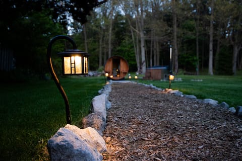 Beach Cottage - Sauna - Hot tub - Fireplace - Wine