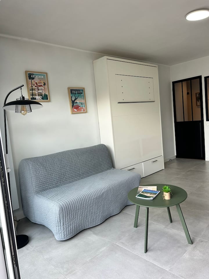 Studio Face Plage / Centre Ville - Meublé 3* - Arcachón