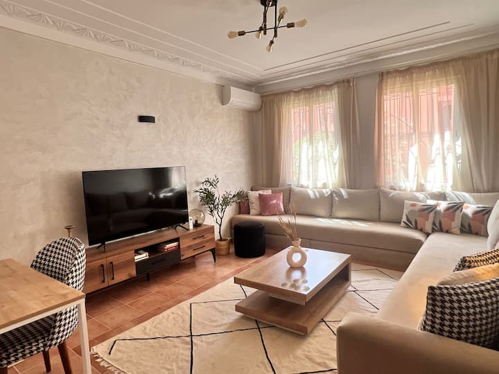 2 Ch Calme · Wifi Rapide · 2 Bureaux · Guéliz - Marrakech
