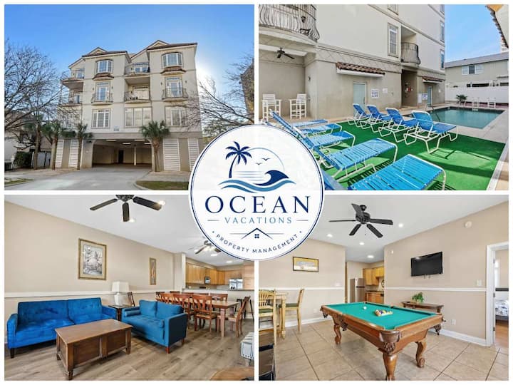 8br | Sleeps 19 | Pool | Steps To The Beach | 213b - Myrtle Beach