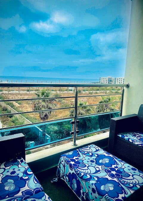 Premium Sunny Apartment with Sea View Pool