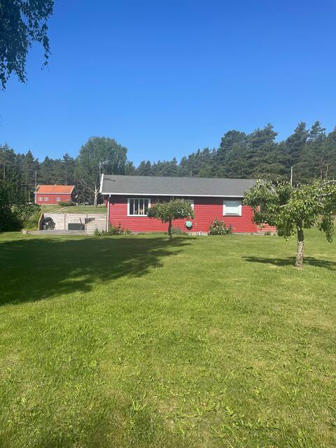 Annex in scenic surroundings, close to the sea. Sunny