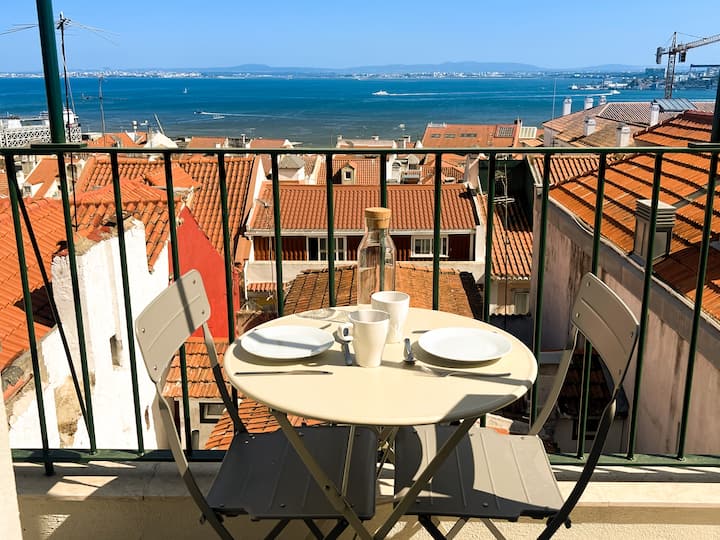 New Top Modern Loft W/ Ac & River View - Lisbonne