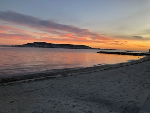 Sunny seaside getaway