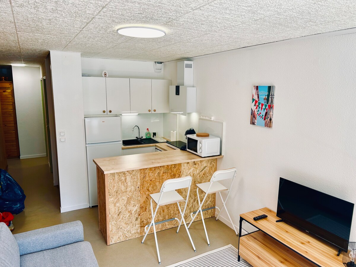 Top Airbnb: Pleasant 2-room apartment with lake view, loggia + parking for 4/5 people. in Laruns