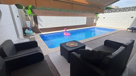 Luxury villa with heated pool, not overlooked, and hammam