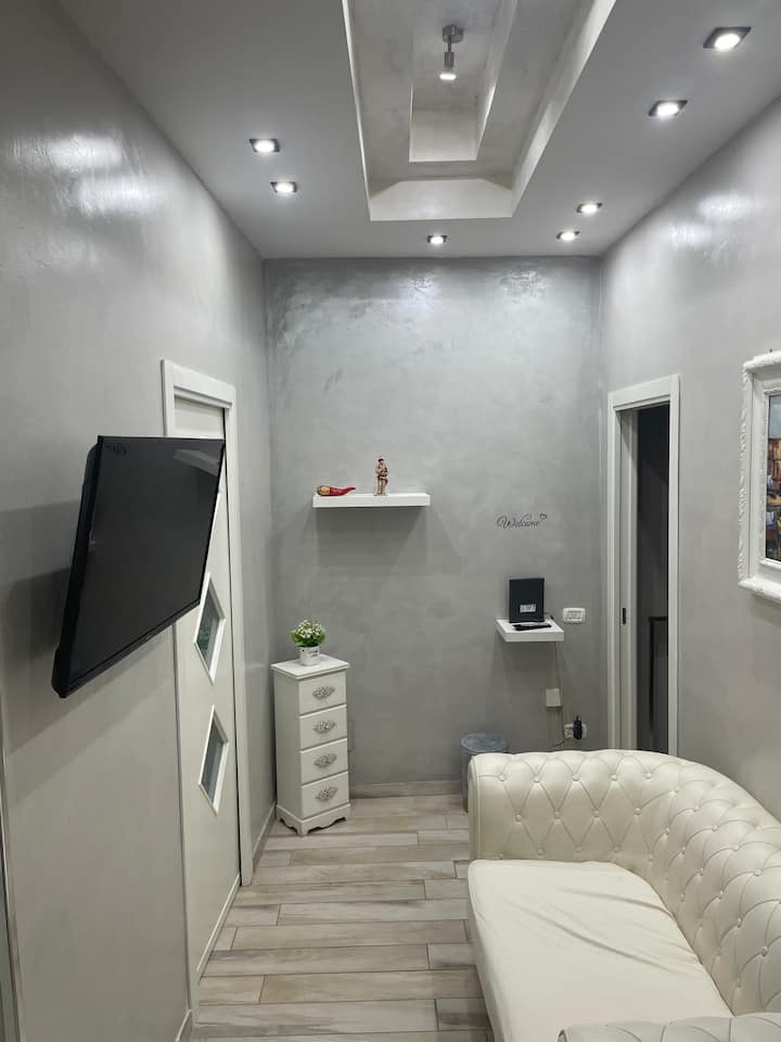 Ჩვენი მისაღები ოთახი კონდიციონერის რადიატორებით, ტელევიზორით, კონდიციონერით, Wi-Fi, მყუდრო და მოსახერხებელი 