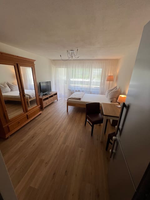 Newly renovated 1-room apartment with pool & sauna