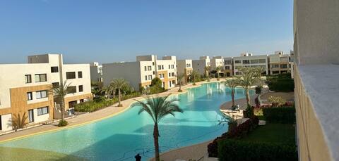 Azha Ain Sokhna 2 Bedroom Chalet 1st Row Lagoon