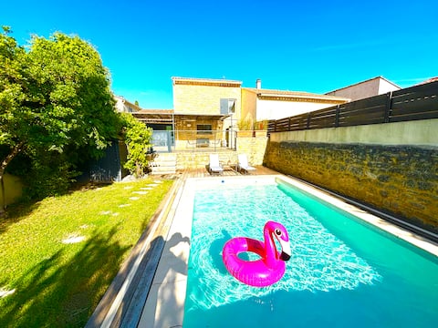 Villa des Mûriers, 150 sqm, swimming pool, AC