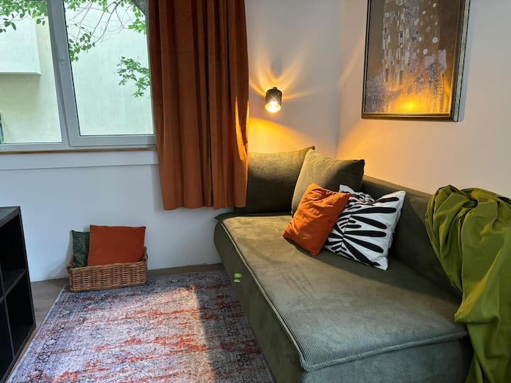 ცალკე მისაღები ოთახი გასაშლელი დივნით 