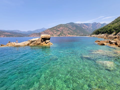 Large two-bedroom duplex / terrace & garden / sea nearby