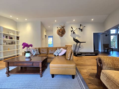 Amazing backyard park house with pond  playground