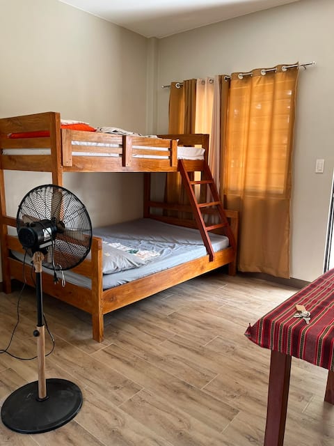 Air-conditioned x Queen Sized Bunk Bed - Riz Place