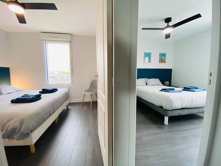 Casa Mafate : Premium Avec Balcon & Parking Privé - Angers