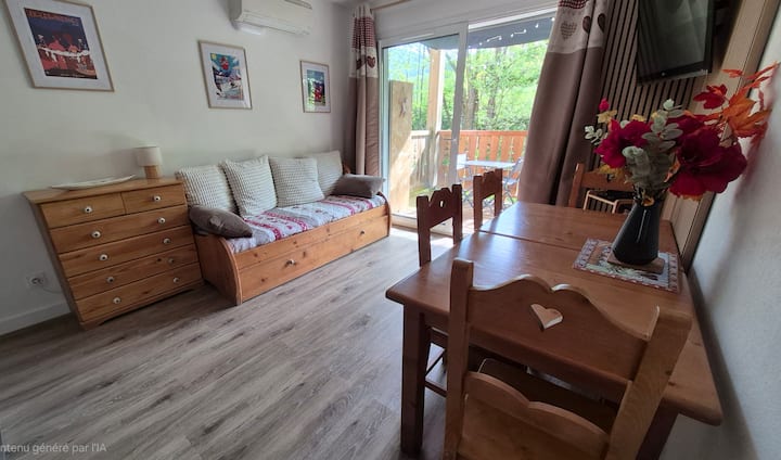 Location Appartement F2 Ax-les-thermes 4 Pers 36m² - Ax-les-Thermes