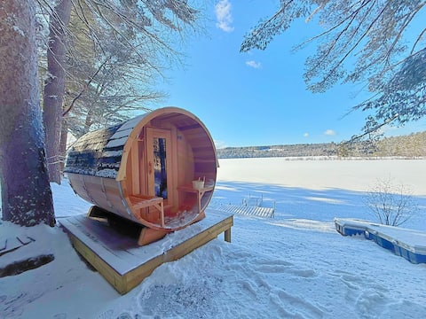Perfect Fall Getaway-SAUNA Gorgeous Lakefront View
