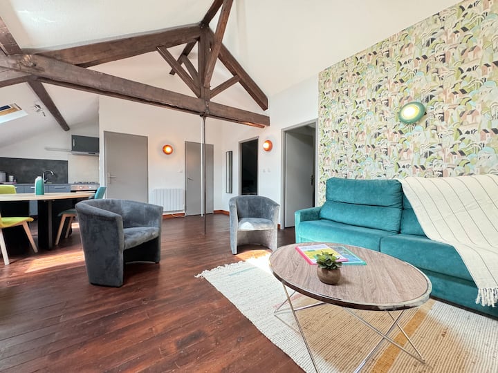 Loft Lumineux - Idéal Location Moyenne Durée - Bellerive-sur-Allier