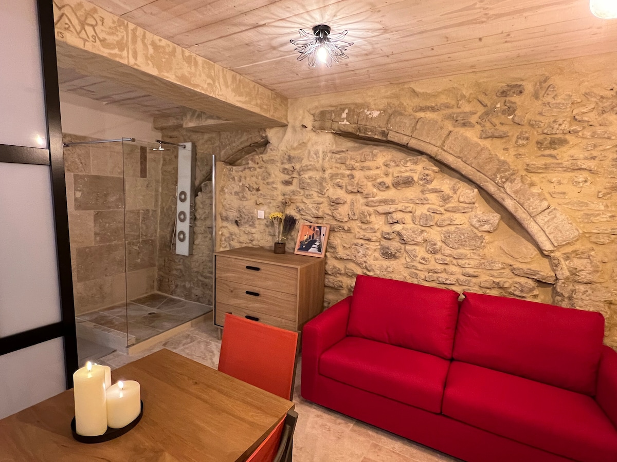 Top performing Airbnb: Large charming studio classified in 17th century building in L'isle Sur La Sorgue