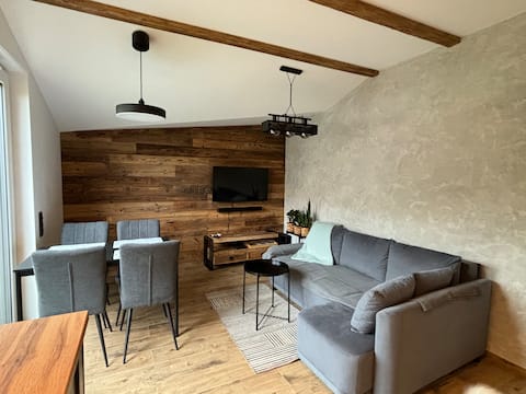 Top Airbnb: Cozy and stylish in the mountains Stone apartment in Wisła