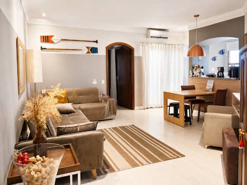 Popular Airbnb listing: Apartment in Gonzaga w/ Pool • Parking Space • Close to the Beach in Santos