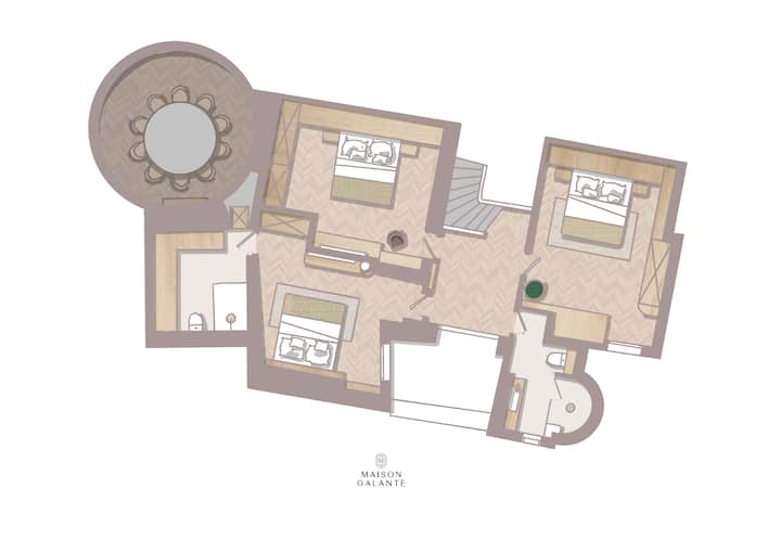 A 5BR/4BA Duplex w/Services in La Madeleine-Opera - Apartments for